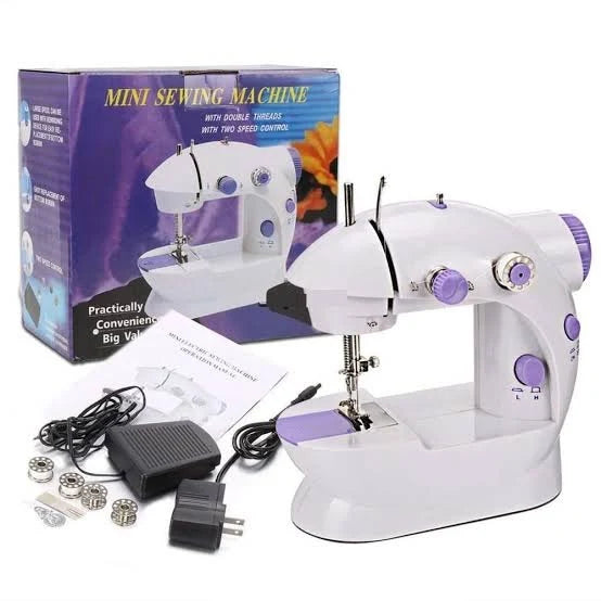 Portable Mini Sewing Machine - 4 in 1 Electric with Foot Pedal for Home & Travel