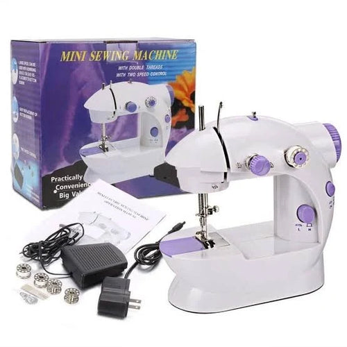 Portable Mini Sewing Machine - 4 in 1 Electric with Foot Pedal for Home & Travel