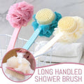 Long Handle Bath sponge and brush