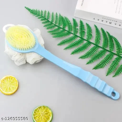 Long Handle Bath sponge and brush